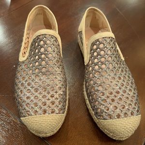 Stuart Weitzman County Glitter Espadrille Flats